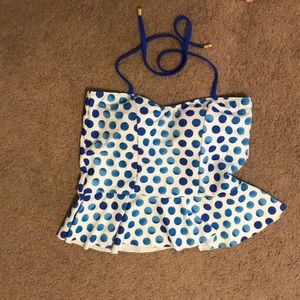 Lime Ricki Peplum Swim Top